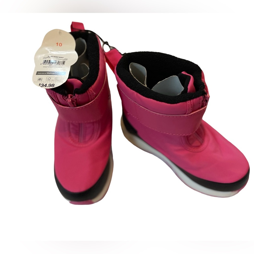 Wonder Nation Zip Front Snow Boots